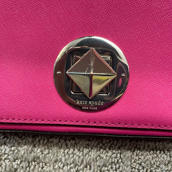 Kate Spade Pink Leather Saffiano Clutch - Picture 6 of 7